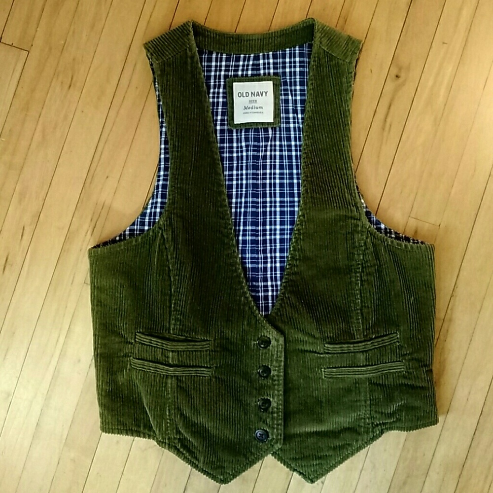 Green Corduroy Vest
